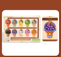 Juego Educativo Montessori De Colores Magnéticos Con Tablero De Laberinto Y Bola Mueble Bebés Para Niños Juguete Sensorial De Madera Para Edad 3-12 Años - details 4