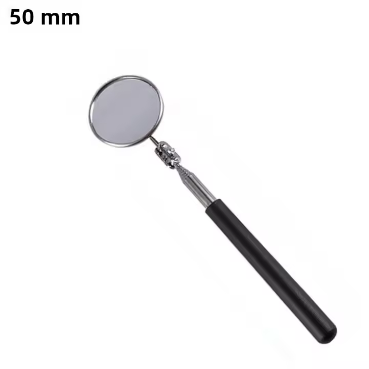 Espejo De Inspección 360° Con Luz LED Y Mango Telescopio Herramientas Mecánicas Para Reparación Espejo Telescopio De Acero Inoxidable - 1