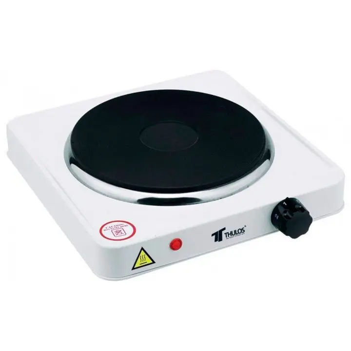 Hornillo Eléctrico Thulos 1 Fuego 1000W | Compacto y Portátil | Quemador de Acero Inoxidable | Control del Termostato - 1