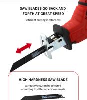 Sábanas Reciprocantes Eléctricas Milwaukee 18V Corte Metálico Herramienta Multifuncional Portátil Batería Incluida Herramienta De Bricolaje Para El Hogar - details 7