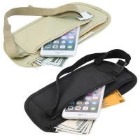 Bolsa De Cintura Invisible Para Viaje Seguridad Monedero Bolsa De Dinero Bolsa De Pecho Material Polyester Unisex Estilo Moda - details 1