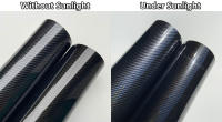Película De Fibra De Carbono 9D Plateado Oro Brillante PET Para Emparejamiento De Vehículos Motocicletas Techo Alas Traseras Espejos Con Válvula De Escape - details 10