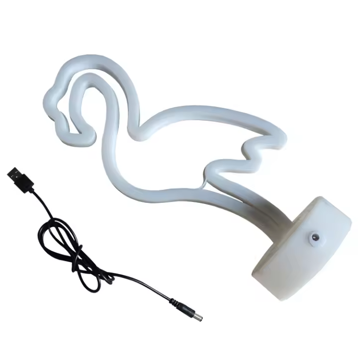 Flamingo Neon Sign, USB/Bathería Pink Decorative Flamingo Luz de Neón con Base de Soporte Flamingo Mujeres Gift de Inauguración DE LA Casa (Flamingo) - 1