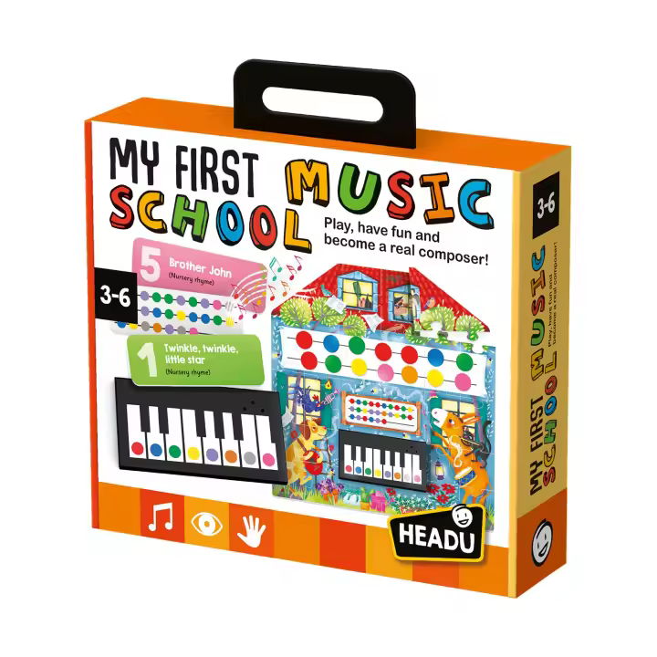 Headu - My First Music School | Piano Infantil | Teclado Piano | Instrumentos Musicales | Juguetes Niños 3 Años O Mas | Instrumentos Musicales Infantiles - 1
