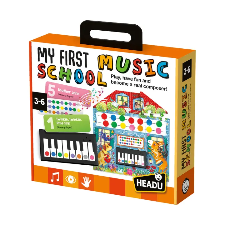 Headu - My First Music School | Piano Infantil | Teclado Piano | Instrumentos Musicales | Juguetes Niños 3 Años O Mas | Instrumentos Musicales Infantiles - 1