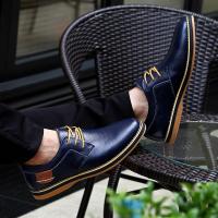 Zapatos De Lona Genuina Para Hombre Moda Casual Brogues Lace up Talla Grande 38-48 Marca De Lujo Mocasines Loafers Comodidad Primavera/Otoño - details 1