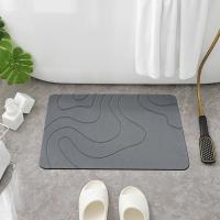 Alfombra De Baño De Piedra De Diatomeas Interior Absorbente Y Secado Rápido Alfombra De Ducha De Plástico Moderna Antideslizante Para Entrada - details 3