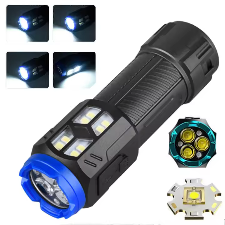 Accesorios de camping Negro camping indoor USB Carga LED 4 Modos ajustable Cola magnética camping Luz lluvia Resistencia PARA EL Aire Libre - 1