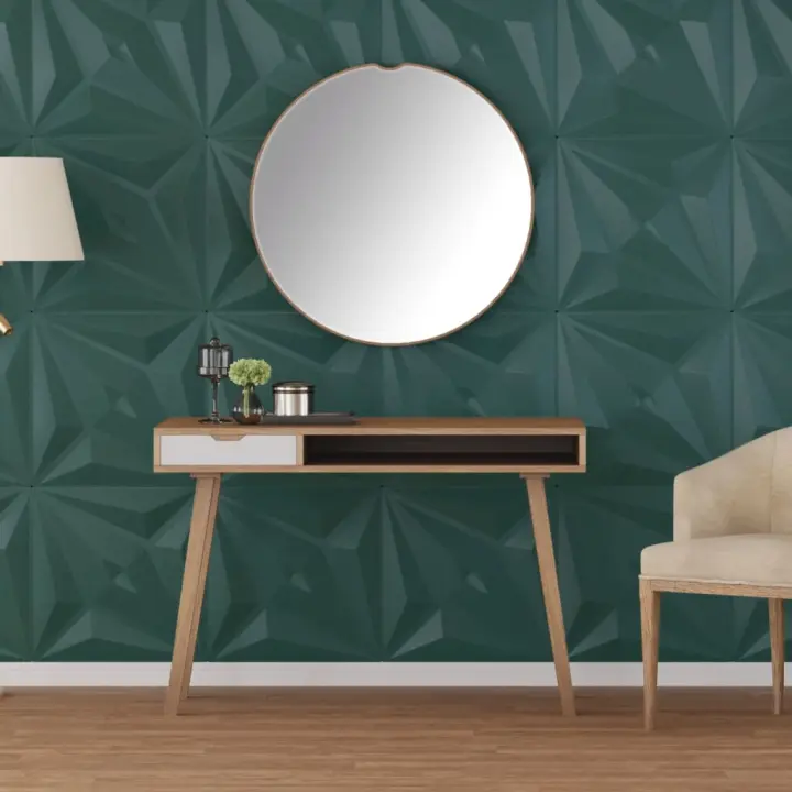 vidaXL Paneles de pared 48 uds XPS estrella verde 50x50 cm 12 m² - 1