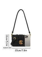 Bolso De Hombro Para Mujer Estilo Francés Retro Personalizado De Lujo Nuevo 2024 Bolso Cruzado Pequeño De Armpita Fino Material PU Con Forro De Poliéster - details 1