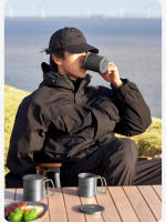 Taza De Camping MOBI GARDEN Para Exterior Café Té Aluminio Utensilios De Cocina Y Picnic Equipamiento De Turismo Trekking - details 1
