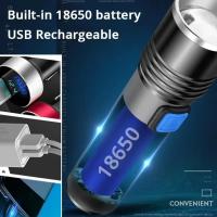Luz UV Rechargeable USB 395nm Blacklight Zoomable Para Detectar Orina De Mascotas Y Curinga De Resina Luz Ultravioleta Para Defensa Personal - details 7