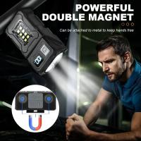MiniLinterna Rotación De Cabeza Magnética Torcha Recargable USB Con Batería Integrada Luz Exterior Portátil Para Camping Emergencia Linterna - details 0