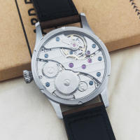 Reloj De Hombre Corgeut Lujo Cristal Zafiro 42mm Movimiento Manivela 316L Acero Inoxidable Resistente Al Agua 30m Cuero Malla - details 3