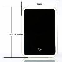 Espejo De Maquillaje LED Táctil Con 3 Modos De Luz Recargable USB Plegable Con Soporte Para Viaje - details 2