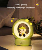 Lámpara Nocturna LED Panda Astronauta Para Niños Luz De Noche USB Recargable Silicona Protección Ocular Iluminación De Escritorio - details 9