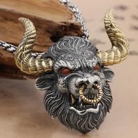 Collar De Cuerno De Toro Retro Y Domineante Para Hombres Accesorios De Motocicleta Punk Hip Hop Estilo Diabólico Y Cool - details 4