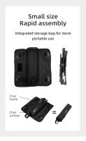 Silla Plegable Portátil Para Camping PACOONE Mini Silla De Pesca Picnic De Aluminio Ultraligero Con Almacenamiento Muebles De Exterior Ligeros - details 7