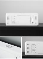 Reloj De Alarma Digital Con Control De Voz Multi-function LED Temp Date Display 12/24H Positivo/Contador Reloj De Mesa Decoración Para Habitación - details 10