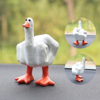 Pequeño Pato Creativo Y Divertido Estatua De Resina Personalizada Con Dedo Middle Para Decoración De Escritorio Hogar Jardín Regalo Figura Animal Estilo Moderno - details 16