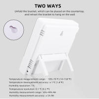 Medidor De Temperatura Y Humedad Digital LCD HTC-2/HTC-1 Estación Meteorológica Con Reloj Para Interiores Y Exteriores - details 5