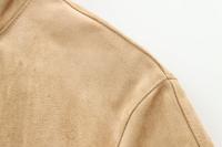 Chaqueta Casual Para Mujer ZBZA Marrón Vintage Con Pochetes Y Cuello En V Simple Breasted De Manga Larga Outerwear Slim Para Primavera Y Otoño - details 23