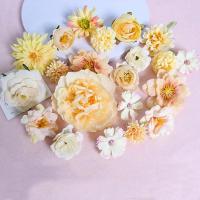 Flores Artificiales De Seda Rosa Mezcladas Para Decoración De Hogar Bodas DIY Accesorios De Flores Falsas Para Regalos - details 8