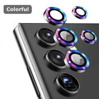 Protector De Pantalla Para Lente De Cámara Samsung Galaxy S24 Ultra S23 plus S24FE S23FE Vidrio Templado Metálico Anillo 9H Protección De Cubierta - details 7