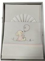 MiniCuna🍼✨ Juegos de Sábanas 100% Algodón para MiniCuna-Modelo Osito- Fondo Blanco– Suavidad y Confort para tu Bebé  Mommata✨🛏️ - details 9