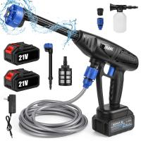 Pistola eléctrica de lavado de coche, limpiador de alta presión con boquilla de espuma, 26Bar, 12000mah, accesorios de limpieza para el hogar y el jardín - details 0