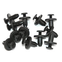 AD 50pcs Clips De Plástico Negros Para Automóvil Con Agujero De 8mm Retenci\u00f3n De Puertas Y Cubiertas Líneas Barbs Rivet Herramientas De Reparación De Coches - details 9