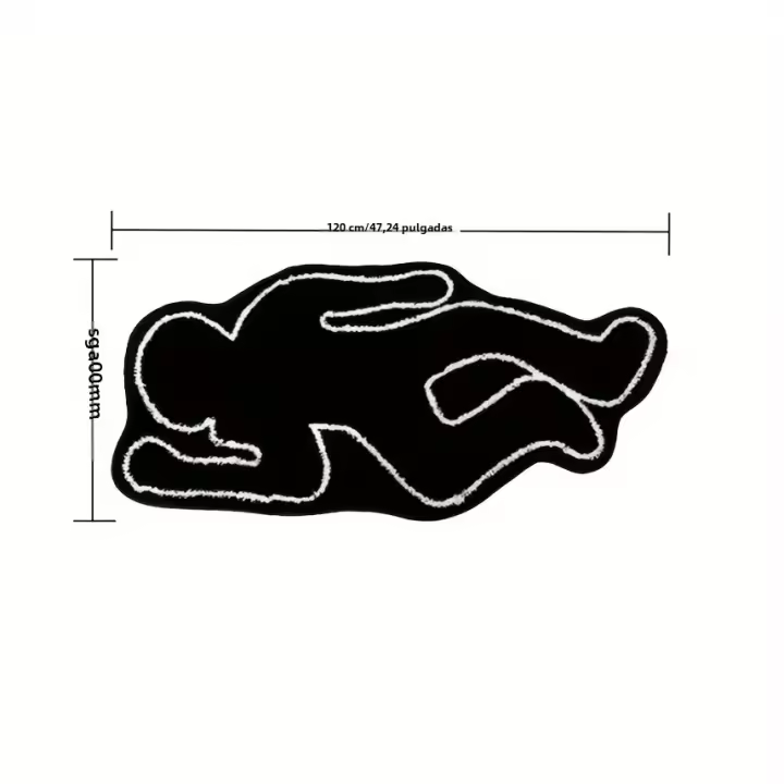 Alfombra Creativa De Forma Especial Imitación De Pashmina Para El Hogar Decorativa Para Dormitorio Y Lado Del Cama Material De Poliéster 100% - 1