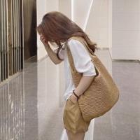 Bolsa de playa de paja para mujer, bolsa de playa tejida de verano, bolso de mano de hombro, bolso bohemio - details 4