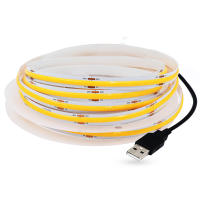 Tira De Luz LED COB Flexible 5V USB Alta Densidad 320LEDs Blanco/Cálido/Natural/Rojo/Azul Verde/Ácido Rosa/Naranja Amarillo Para Decoración De Hogar - details 8