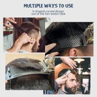 Peine Ajustable S Arc Para Corte De Pelo Profesional Barbería Herramienta De Estilista Diseño Curvo Posicionamiento Combinado Con Corte De Pelo - details 5