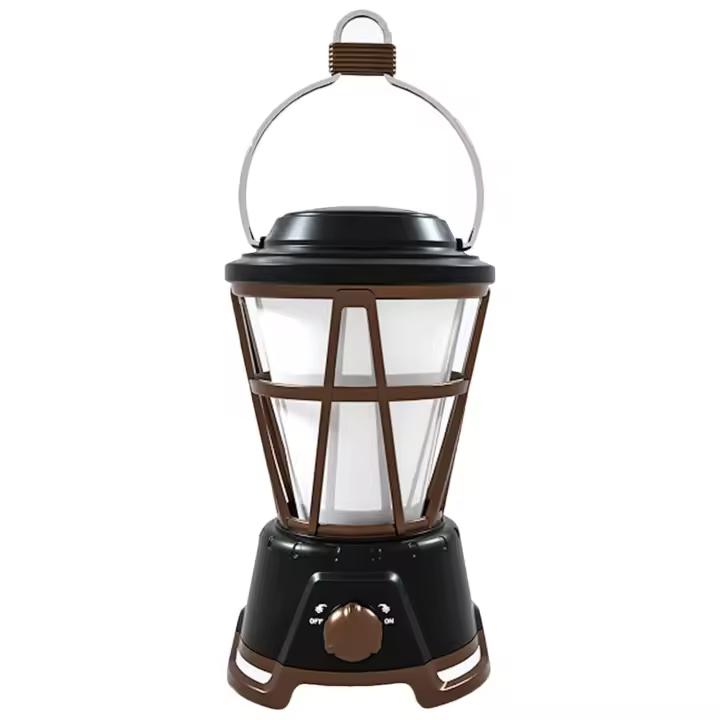 Lampara de Camping 1000 Lumenes, con Pila o Recargable por USB, Regulable, Farol de Camping Luz Blanca OR con Efecto de Hoguera, IP65 Impermeable Accesorios de Camping Portatil Para La Tienda de Senderismo Pesca Emergencia - 1