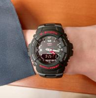 ​reloj deportivo hombre Casio G-Shock G100-1B 200m WR LED Hora Dual Resistencia a los Golpes anti-magnético alarma - details 0