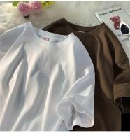 Camiseta De Algodón Para Hombre De 7.4 Oz 210gsm Color Sólido Oversized Con Mangas Cortas Estilo Casual Para El Verano Disponible Hasta 5XL - details 17