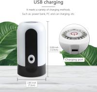 Bomba de Agua Eléctrica portátil con Carga USB, dispensador de Agua de 5 galones para Cocina, Hogar, Oficina y Camping (Blanco) - details 4