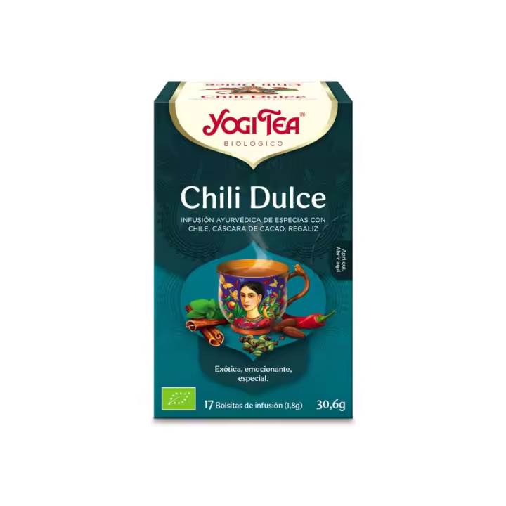 Yogi Tea Chili Dulce 17 Filtros Bioclub - Infusión Revitalizante para el Sistema Inmunitario - 1