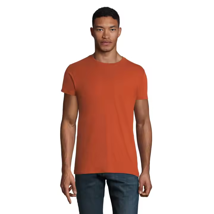 MARNAULA REGENT FIT.-Camiseta Ajustada Hombre Cuello Redondo COLOR TERRACOTA ,TALLA XL - 1