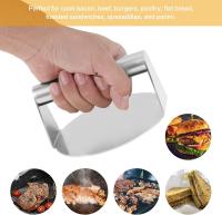Prensa para hamburguesas, Prensa para resistir meat, Prensa para hamburguesas antiadherente de Maple inoxidable de 5,51 pulgadas, versión Mejorada, Prensa para tocino Redonda, Prensa para Carne, Prensa para asar Panini, filetes y hamburguesas - details 1