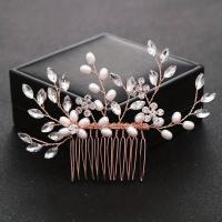 Peine De Boda Dorado Y Plateado Con Perlas Falsas Y Cristales Rhinestone Combinado De Cabello Para Novia Accesorio De Cabeza Para Adultos - details 3