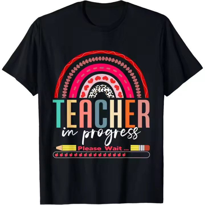 Camiseta de Manga Corta, 100% Algodón, Ropa Unisex para Hombres y Mujeres en 5 Tallas, Camiseta Negra, Cuello redondo con estampado. - 1