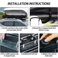 Kit De Montaje Para Caja De Techo Durable Universal Con Abrazaderas U Herramienta De Fijación Para Rack De Techo De Coche - details 1