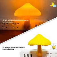 Lámpara De Noche LED Creativa Mini Molusco Forma De Setas Control Remoto Sensor Decoración Para El Hogar Y Dormitorio - details 1