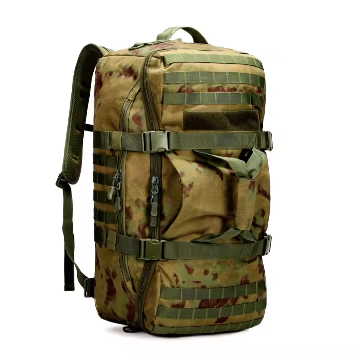 Multifuncional triple al aire libre de camuflaje militar mochila de camuflaje, la guerra especial de gran capacidad multifuncional deportes mochila táctica. Adecuado para al aire libre, camping, escalada - 1