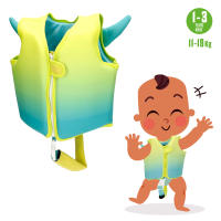 Aqua Sport chaleco neopreno niños 1-3 años, ayuda a la flotación con diseño de monstruo, neopreno suave y cómodo, cierre con cremallera y correa ajustable - details 3