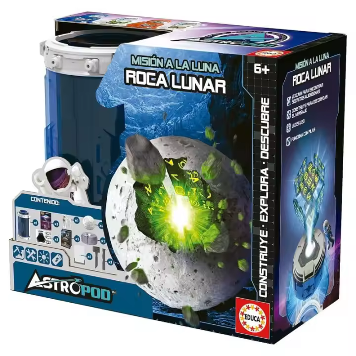Juego de construcción misión crea tu propia roca lunar de Educa 41346 - 1