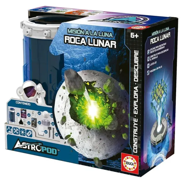 Juego de construcción misión crea tu propia roca lunar de Educa 41346 - 1